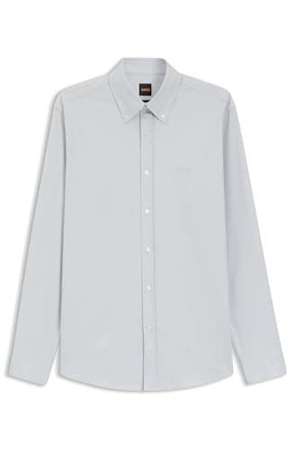 Image of BOSS Men's Shirt, Light/Pastel Grey 053, 6XL