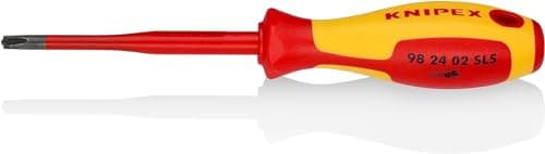 Image of KNIPEX Screwdriver (Slim) Plus/Minus Phillips Insulating Multi-Component Handle, VDE-Tested 212 mm, 98 24 02 SLS