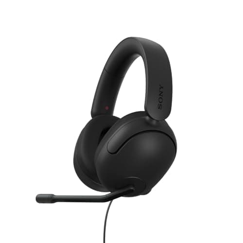 Image of Sony INZONE H3 Wired Gaming Headset – PC/PS5, 360 Spatial Sound for Gaming, Lightweight 299g Design, Flip-to-Mute Boom Microphone, USB Audio Box for Custom EQ – Black