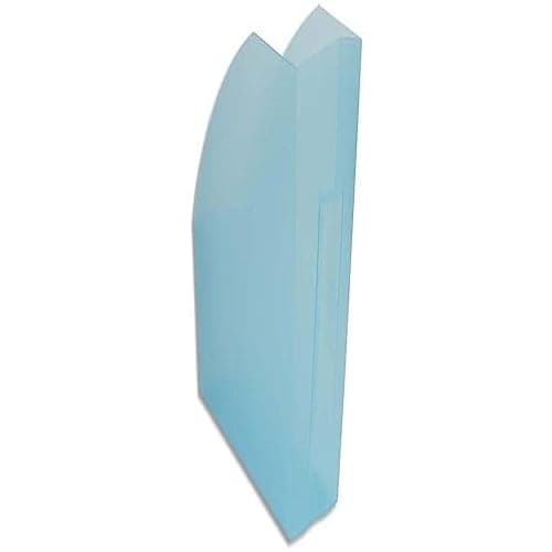 Image of Exacompta - Ref 18083D - Magazine File - 292 x 110 x 320mm in Size, Suitable for A4+ Documents, Stable, Large Storage Capacity, Conical Shape for Handling - Turquoise