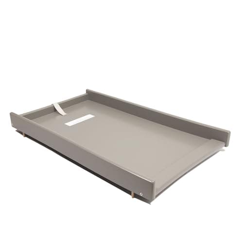 Image of Viculii Chero Baby Cot Top Changer Grey - universal wooden baby changer fits cots and cot beds