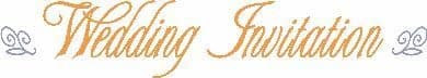 Image of Art Stamps Linda Brown Wedding Invitation Stamp, Orange