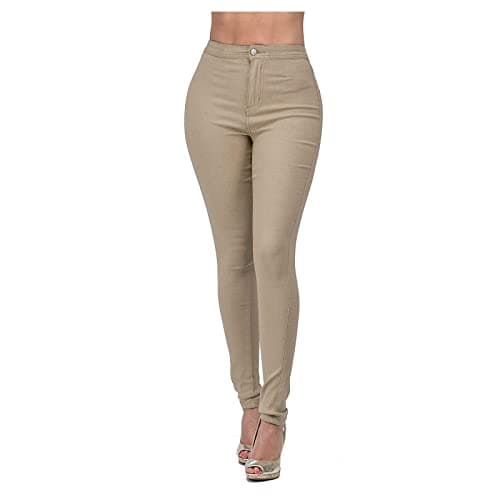 Image of Color Feet Jeans Small Women's Fashion Straight Barrel Trousers with High Waist, coffee, S