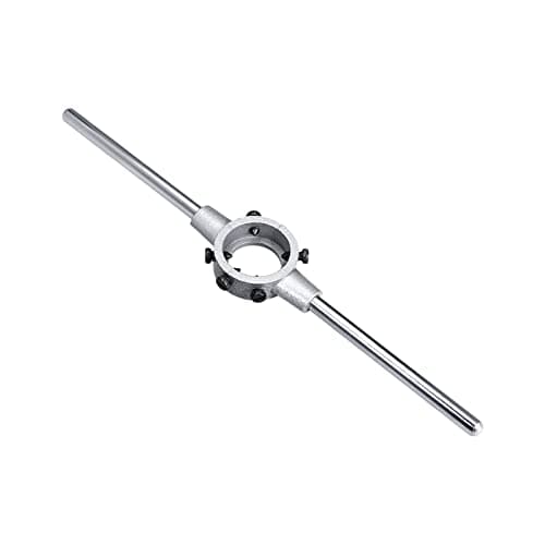 Image of CoCud Die Stock Wrench, Fit M12-M14 / 24mm-38mm (OD) Round Dies, Chrome Plated Adjustable Die Handle Holder - (Applications: for Machine Thread Repair), 1-Piece