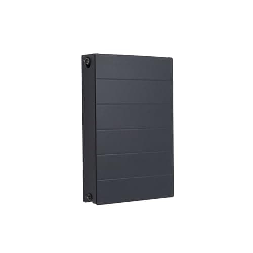 Image of Milano Alora Anthracite Type 22 Horizontal Double Panel Convector Radiator - 600mm x 400mm