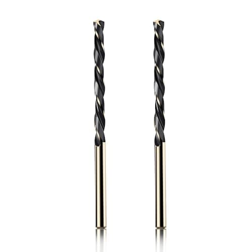 Image of Aopin 2pcs HSS 3/8" Inch (9.5mm) Metric Gold Cobalt Titanium High Speed Steel Twist Drill Bit,Suitable for Cast Iron,Stainless Steel,Copper, Wood,Plastic,Other Material products
