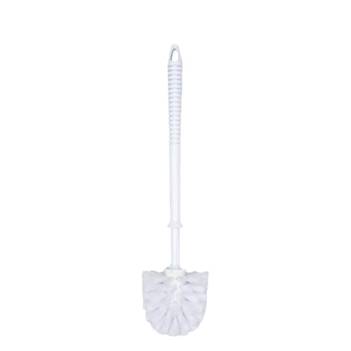 Image of AQUALONA® Spare Toilet Brush - Nylon Bristles - White PVC Handle - Durable - Practical - Huge discounts for Multiple Units