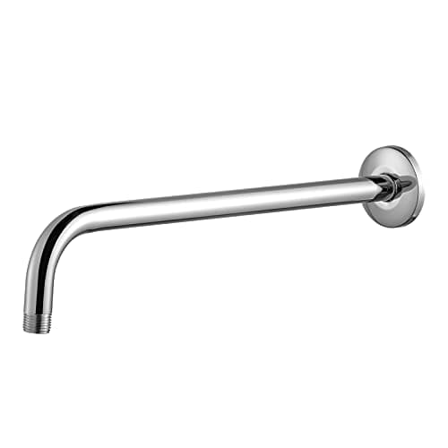 Image of OFFO Shower Arm with Flange 30cm(12 inch) Universal Wall-Mounted Replacement Shower Arm for Fixed Shower Head and Rain Shower Head Chrome
