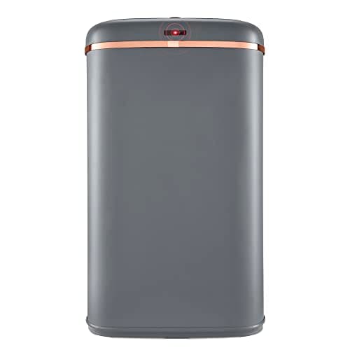 Image of Tower T838010GRY Cavaletto Square Sensor Bin, 58L, Grey and Rose Gold
