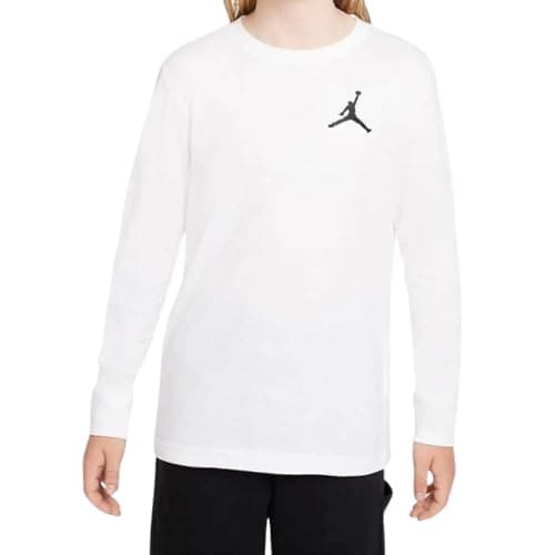 Image of Jordan Boy's Jumpman Air Emb Sweatshirt, White, 13/15 Years