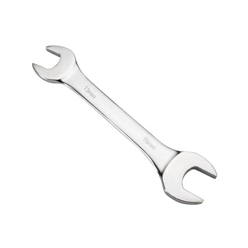 Image of Mandouer Double Open End Wrench, 13mm x 16mm Metric Spanner, Chrome Vanadium Steel Spanner for Automotive Maintenance, Bike Repair and General DIY (1-Piece)