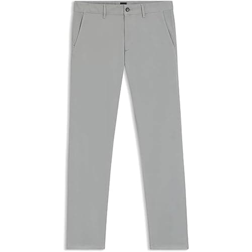 Image of BOSS Men's Chino_Slim Trousers_Flat, Light Beige, 50W / 32L