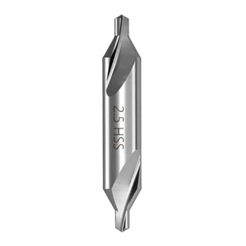 Image of High Speed Steel Center Drill Bits, Center Drill Bit A1mm-A6.3mm 60 Degree HSS Pack Of 10 For CNC Metal Drilling(A2.5mm)