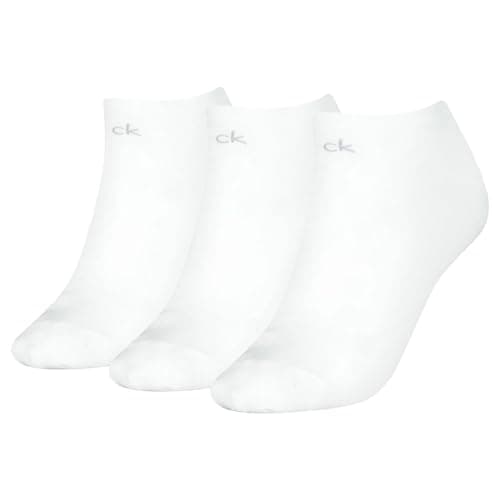 Image of Calvin Klein Women's Gripper Trainer Socks (Pack of 2), White, One Size