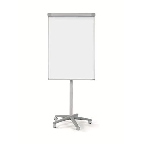 Image of Bi-Office Smart Flipchart Mobile Easel, Lacquered Steel Magnetic Surface, Aluminium Structure, 70 x 100 cm (Euro Size)