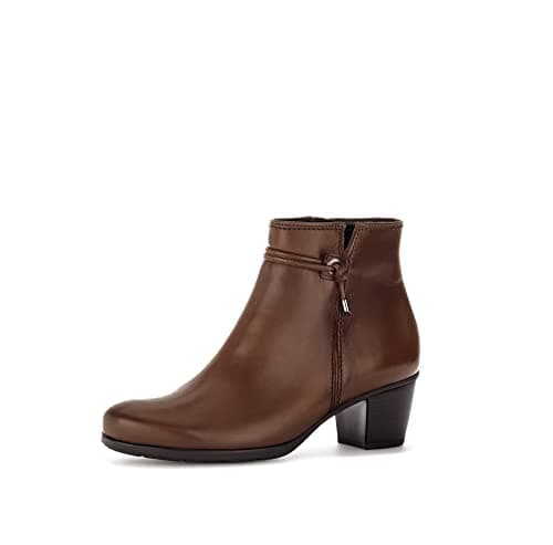 Image of Gabor Women Ankle Boots, Ladies Ankle Boots,Removable Insole,Low Boots,Half Boots,Ankle high,Bootie,Zipper,Brown (Sattel) / 24,40 EU / 6.5 UK