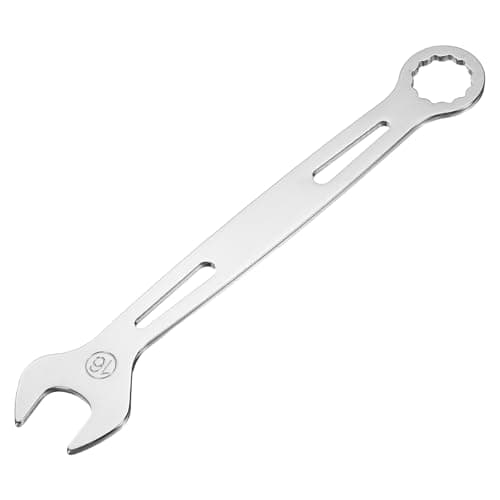 Image of sourcing map Combination Wrench 16mm Metric Super Thin 12-Point Box and Open End Chrome Vanadium Steel Double Ended Spanner Tool for Automotive Furniture Machinery DIY Repair, Silver