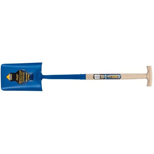 Image of Draper Expert 980 x 280 mm Contractors Trenching Shovel | Heavy Duty Hand Tool | Solid Forged Gardening Shovel | Ash Wood Shaft with T Handle | 10878