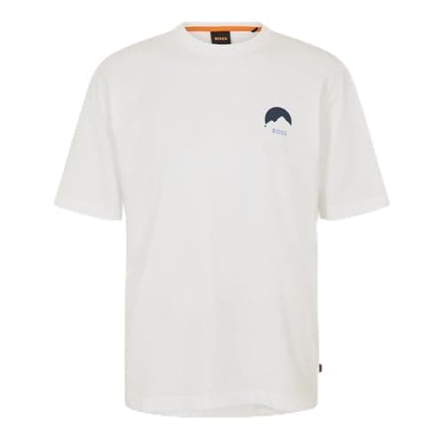 Image of BOSS Mens Te Move Regular Fit T-Shirt White L
