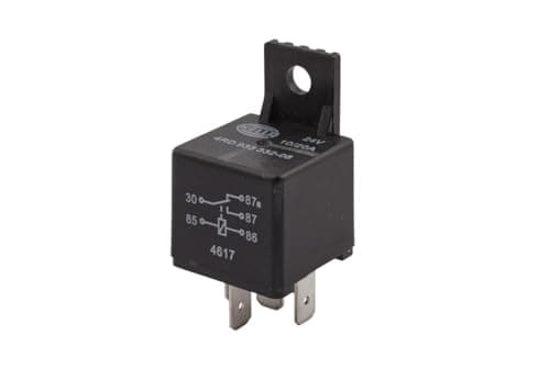 Image of HELLA 4RD 933 332-061 Relay, main current - 24V - 5-pin connector - with holder