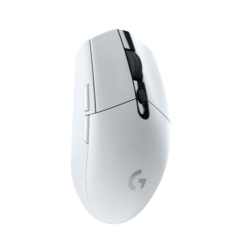 Image of Logitech G305 LIGHTSPEED Wireless Gaming Mouse, HERO 12K Sensor, 12,000 DPI, Lightweight, 6 Programmable Buttons, 250h Battery Life, On-Board Memory, PC/Mac - White