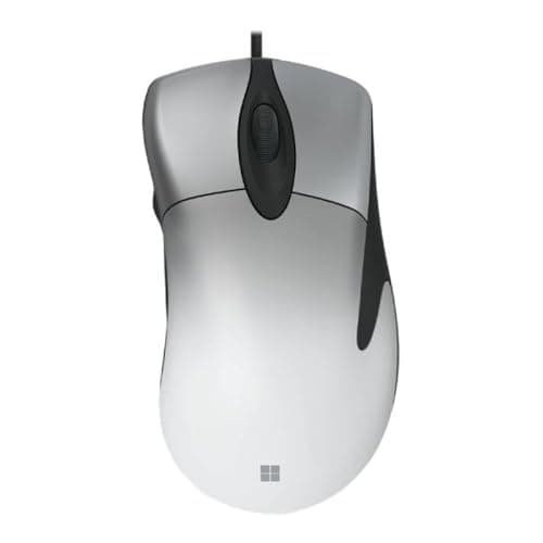 Image of Microsoft Pro IntelliMouse Wired USB Mouse – Shadow White, Ergonomic Right-Handed Design, Optical Sensor, Scroll Wheel, Adjustable DPI, 5 Programmable Buttons, PC Laptop
