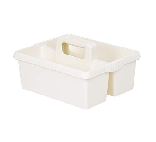 Image of Wham Soft Cream Plastic Handy Kitchen Housekeeper Cleaning Tool Utility Caddy Storage Box