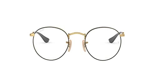 Image of Ray-Ban Men’s 0RX 3447V 2991 50 Optical Frames, Gold (Gold On Top Black)