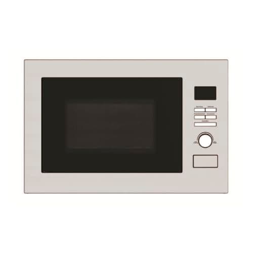 Image of Cookology Essentials AEMWG25SS Built-in Microwave Oven & Grill - 25L Compact Microwave - 900W Power - 1000W Grill - 8 Auto Programs - 5 Power Levels - Defrost - Child Safety Lock - Stainless Steel