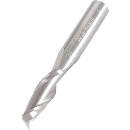 Image of Trend Professional Two Flute Spiral Up-Cut Router Cutter, 8mm Shank, 8mm Cut Diameter & 25mm Cut Length, Tungsten Carbide, S55/06X8MMSTC