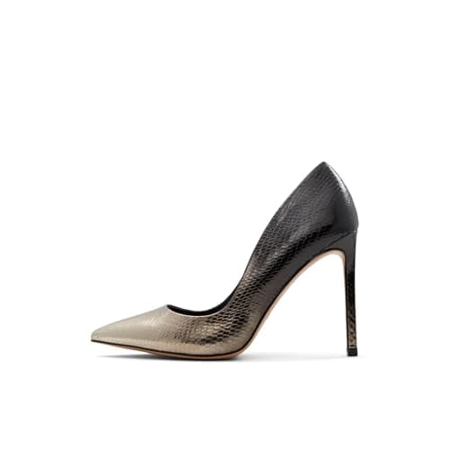 Image of Aldo Women's Lala Pump, Black/Gold Multi, 4.5 UK