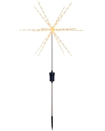 Image of WeRChristmas Pre-Lit Starburst Pathway Stake Light Decoration, 112 Warm White LEDs