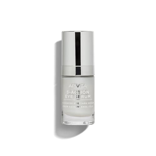 Image of Apivita 5 Action Eye Serum 15ml - Creamy Anti-Aging Eye Serum with Propolis & White Lily - Fights Dark Circles and Fine Lines Around the Eyes - Advanced Care for the Eye Area