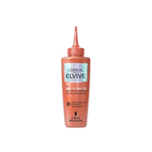 Image of L'Oreal Paris Elvive Growth Booster Scalp Serum, Anti Hair Loss Scalp Treatment, with Aminexil, Nianimacide and Ginger Extract, Reduces Hair Loss, 102ml