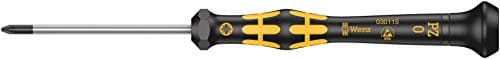 Image of Wera 05030115001 PZ0 x 60 mm Kraftform 1550" Micro Phillips Screwdriver - Silver