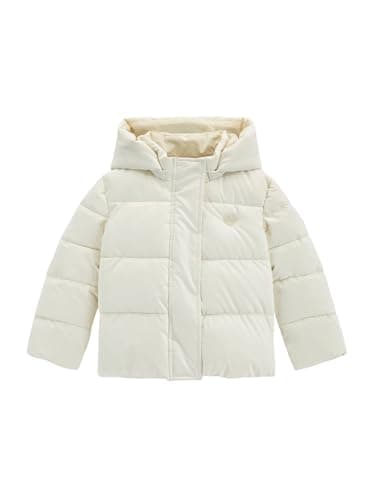 Image of GUESS Ecru Children's Windbreaker Jacket, Cream, 12