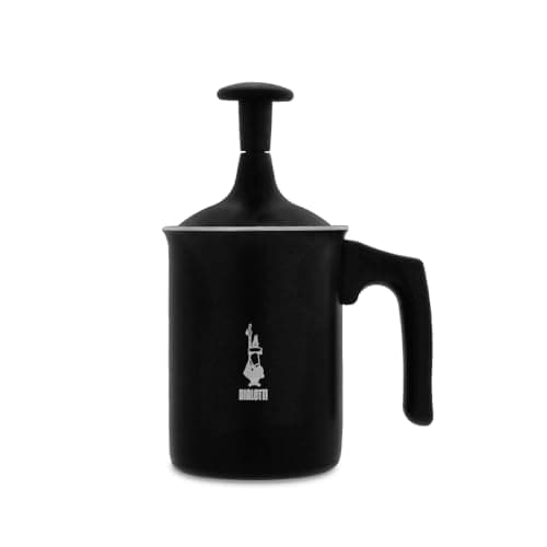 Image of Bialetti CD Tuttocrema-166 ml Tuttocrema-Manual Milk frother with a Capacity of 166 ml, Plastic, Black, 30 x 20 x 15 cm