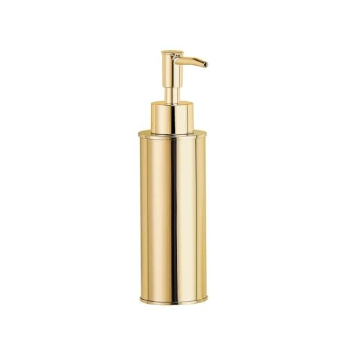 Image of BGL Gold Soap Dispenser 304 Stainless Steel Pump Bottle, 6oz/180ml Refillable Lotion Dispenser for Bathroom Vanity, Kitchen Countertop, PVD Finish, Modern Reusable Hand Soap Pump