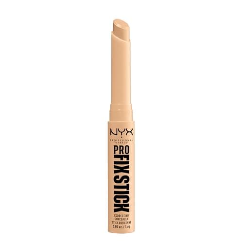 Image of NYX Professional Makeup Correcting Concealer Stick, Covers Blemishes, Dark Spots and Discolouration, 12H Wear, Infused with Hyaluronic Acid, Vegan Formula, Pro Fix Stick, Natural