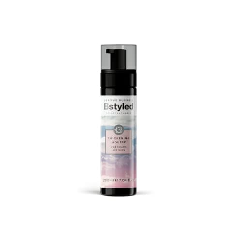 Image of Jerome Russell BStyled Thickening Mousse - Hair Mousse for Volume & Lift, Hair Thickening Products for Women & Men with Heat Protection & Bond Building Technology, Vegan Hair Care, 200ml