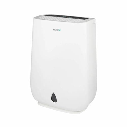 Image of EcoAir DD3 CLASSIC MK3 11L/day Desiccant Dehumidifier w Digital Hygrometer Display, Antibacterial Filter - powerful, quiet & lightweight, Laundry Home Garage Office