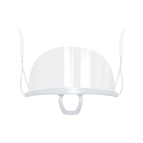 Image of Face Shield Transparent Anti Fog - Spray Saliva Chef Spit Mouth Shield Food Protective Mouth Cover Plastic Face Shield for Hotel Kitchen Restaurant | (1 Pcs)