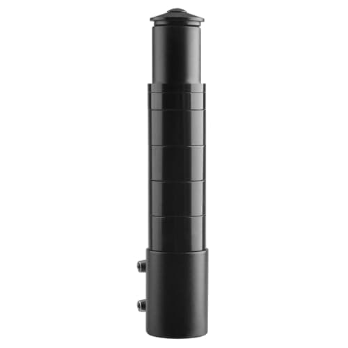 Image of TRIWONDER Bike Stem Riser Handlebar Raiser Extender Fork Stem Extender Aluminum Alloy Head Up Adapter for 28.6mm 1-1/8" Threadless Steerer Mountain Road Bike MTB BMX (Pitch Black, 185mm)