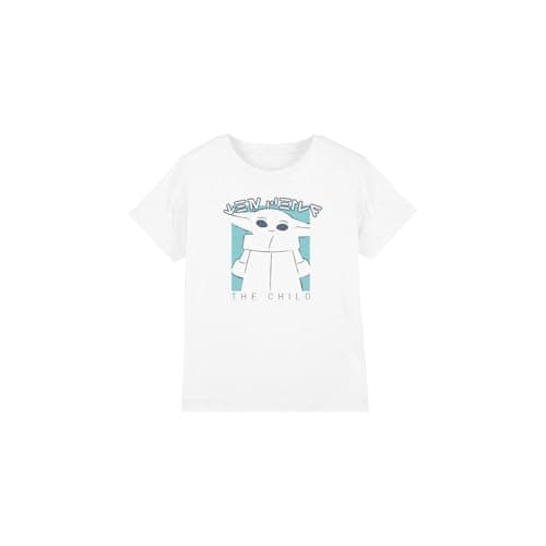 Image of Star Wars The Child Unisex Kids T Shirt, White, 5-6 Years