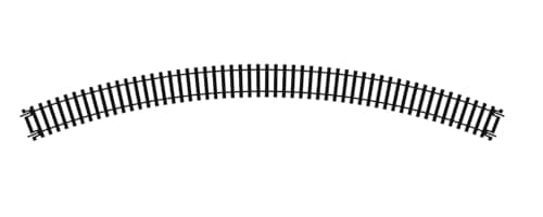 Image of Hornby R609 OO Gauge 3rd Radius Double Curve Track - Extra Track Pieces for Model Railway Sets, Model Train Track Pieces - Scale 1:76
