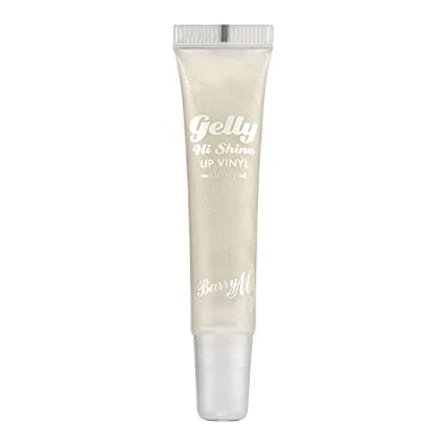 Image of Barry M Gelly Hi Shine Lip Vinyl Gloss, Shade Modest - Clear with Shimmer | Glossy Finish