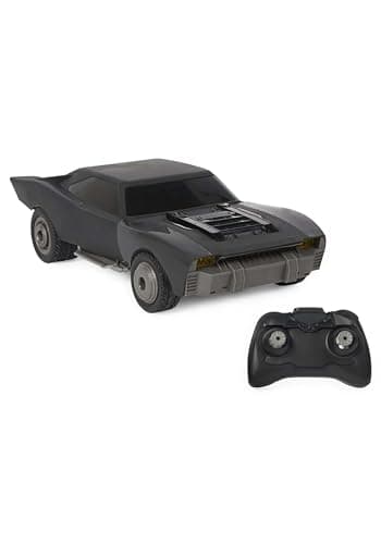 Image of DC Comics, The Batman Turbo Boost Batmobile, Remote Control Car with Official Batman Movie Styling Kids Toys for Boys and Girls Ages 4 and Up