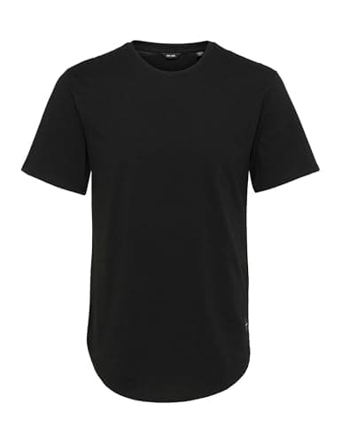 Image of Only & Sons Men's ONSMATT Life LONGY SS TEE NOOS T-Shirt, Black, Xx-Large