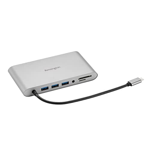 Image of Kensington UH1440P USB-C 10-in-1 Driverless Mobile Laptop Dock, Universal, 3 USB-A Ports, up to 85W Power Pass-Through, Ultra HD (Single 4K @ 30Hz) High Res, Plug & Play Hub with Cable (K33853WW)