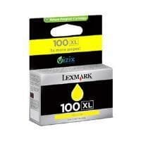 Image of Lexmark Cartridge No. 100XL - Print cartridge - High Yield - 1 x yellow - 600 pages - blister - LRP